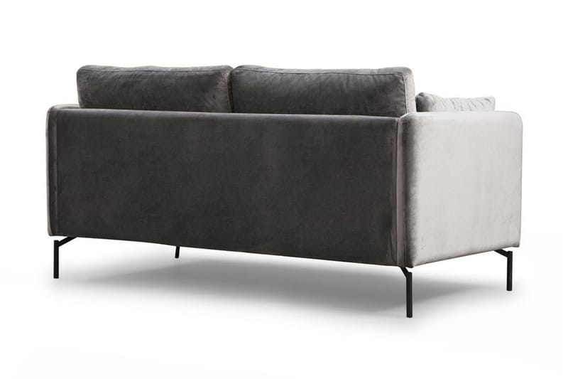 Mezonzo 2-seter Fløyelssofa 177 cm med Smale Armlener - Grå - Møbler - Sofaer - 2 seter sofa