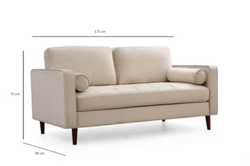 Mirrilnesh Sofa 2-seters - Beige - Møbler - Sofaer - 2 seter sofa