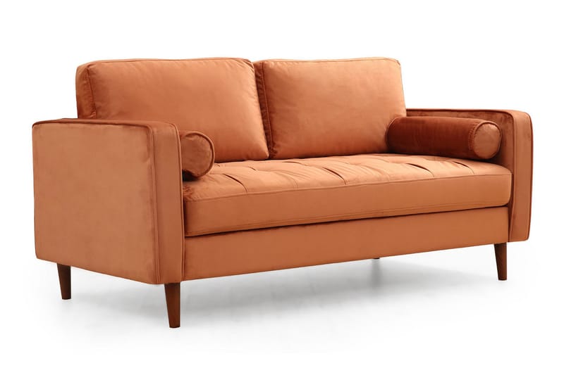Mirrilnesh Sofa 2-seters - Oransje - Møbler - Sofaer - 2 seter sofa