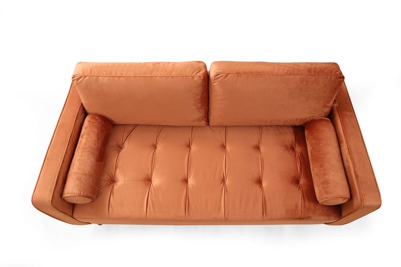 Mirrilnesh Sofa 2-seters - Oransje - Møbler - Sofaer - 2 seter sofa