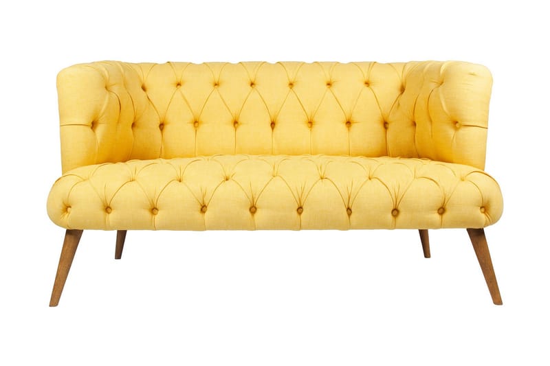 Monroew 2-seters Sofa - Gul/Natur - Møbler - Sofaer - 2 seter sofa