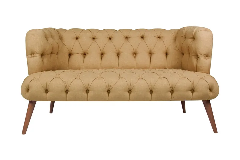 Monroew 2-seters Sofa - Lysebrun/Natur - Møbler - Sofaer - 2 seter sofa