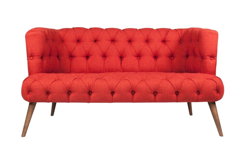 Monroew 2-seters Sofa - Rød/Natur - 2 seter sofa