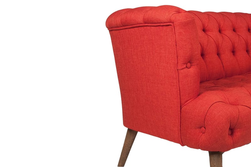 Monroew 2-seters Sofa - Rød/Natur - Møbler - Sofaer - 2 seter sofa