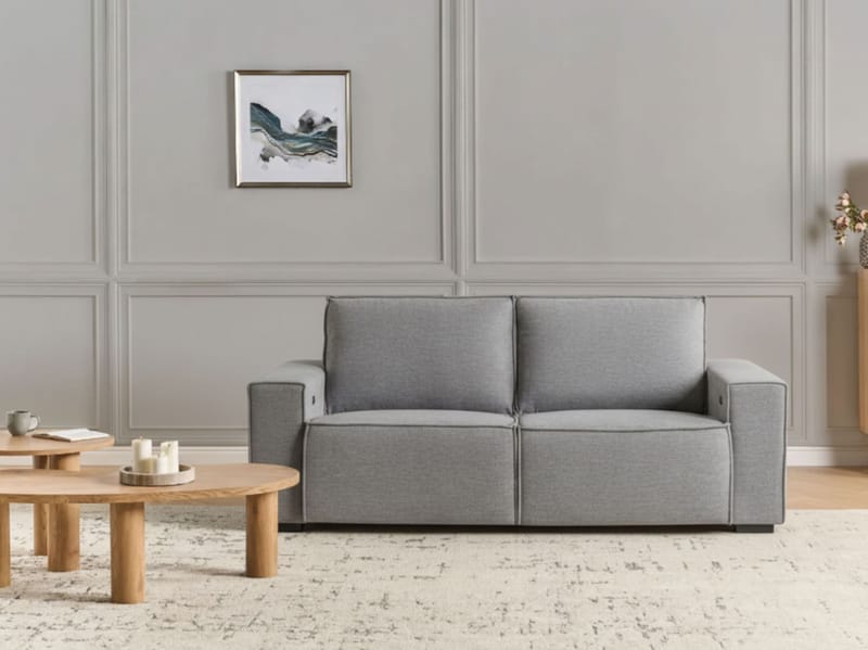 2-seters sofa Nukari - Grå - Møbler - Sofaer - Reclinersofaer - 2 seters kinosofa & reclinersofa