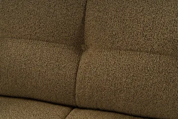 Octavian 2-seter Sofa med Knappet Kubisk i Bouclé - Brun - Møbler - Sofaer - 2 seter sofa
