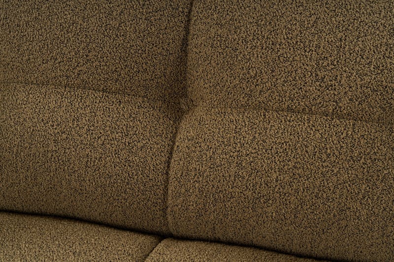 Octavian 2-seter Sofa med Knappet Kubisk i Bouclé - Brun - Møbler - Sofaer - 2 seter sofa