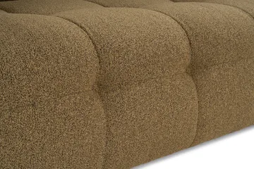 Octavian 2-seter Sofa med Knappet Kubisk i Bouclé - Brun - Møbler - Sofaer - 2 seter sofa