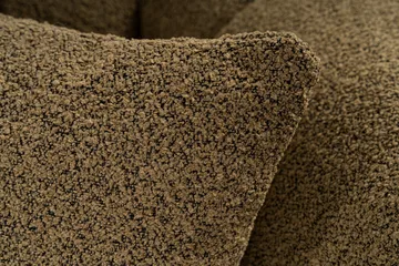 Octavian 2-seter Sofa med Knappet Kubisk i Bouclé - Brun - Møbler - Sofaer - 2 seter sofa