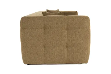 Octavian 2-seter Sofa med Knappet Kubisk i Bouclé - Brun - Møbler - Sofaer - 2 seter sofa