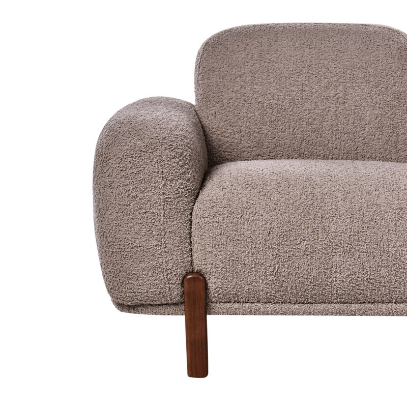2-seters sofa Odnes i bouclé - Beige - Møbler - Sofaer - 2 seter sofa
