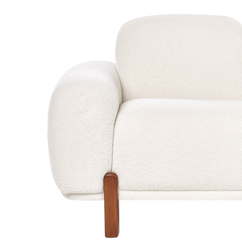 2-seters sofa Odnes i bouclé - Hvit - Møbler - Sofaer - 2 seter sofa