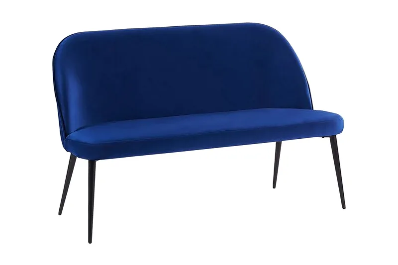 Osbyn 2-seters Sofa - Fløyel/Blå - Møbler - Sofaer - Kjøkkensofaer