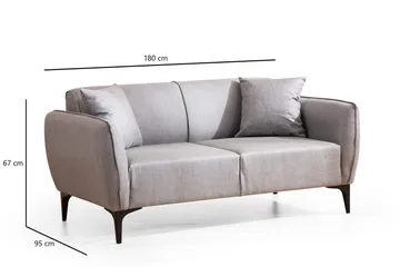 Rossland Sofa 2-seters - Grå - Møbler - Sofaer - 2 seter sofa