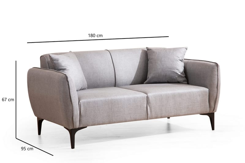 Rossland Sofa 2-seters - Grå - Møbler - Sofaer - 2 seter sofa