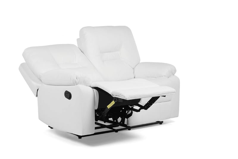 Rovik 2-seter Dyp Reclinersofa 146 cm i Kunstlær - Hvit - Møbler - Sofaer - 2 seter sofa