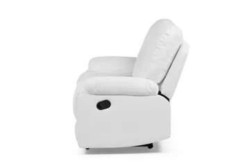 Rovik 2-seter Dyp Reclinersofa 146 cm i Kunstlær - Hvit - Møbler - Sofaer - 2 seter sofa