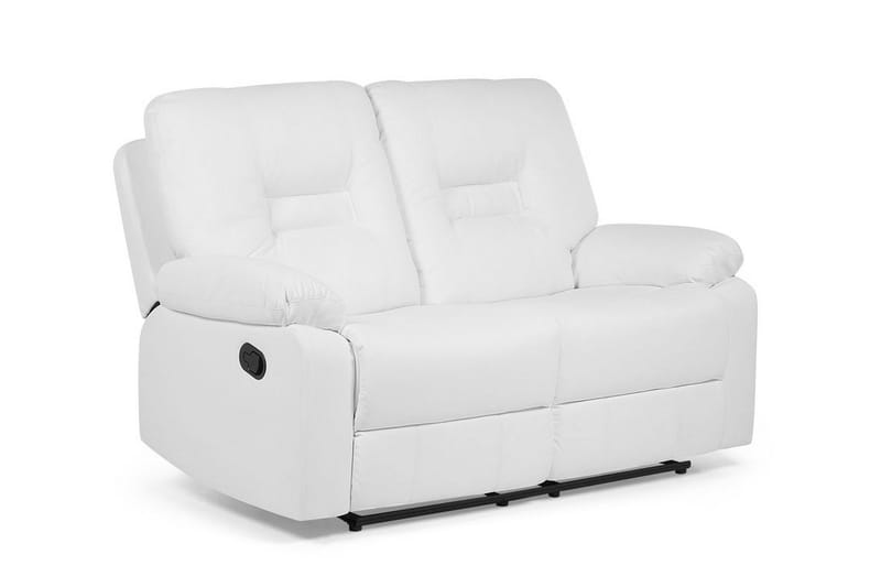 Rovik 2-seter Dyp Reclinersofa 146 cm i Kunstlær - Hvit - Møbler - Sofaer - 2 seter sofa