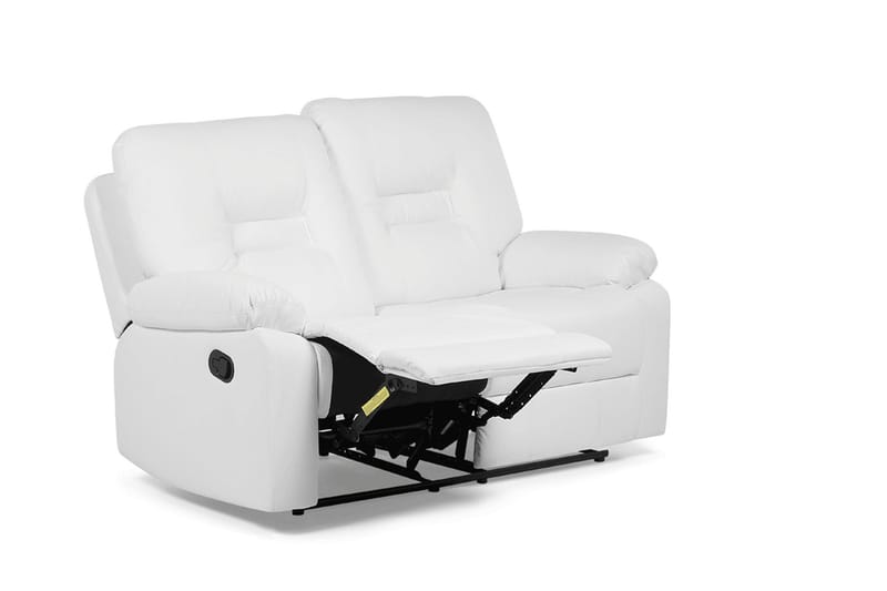 Rovik 2-seter Dyp Reclinersofa 146 cm i Kunstlær - Hvit - Møbler - Sofaer - 2 seter sofa