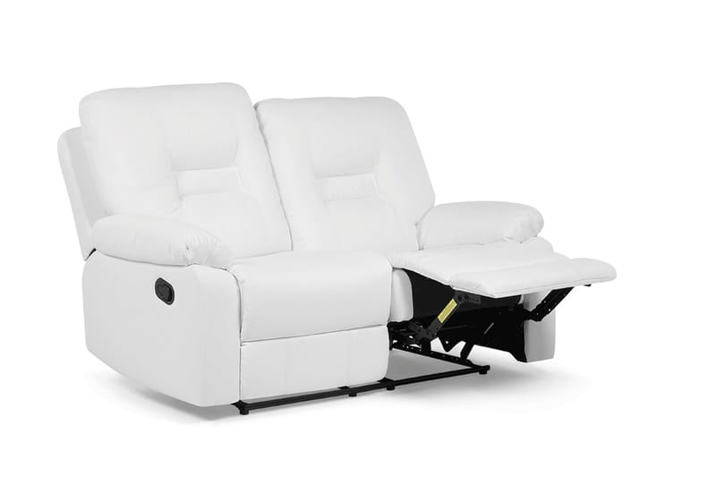 Rovik 2-seter Dyp Reclinersofa 146 cm i Kunstlær - Hvit - Møbler - Sofaer - 2 seter sofa
