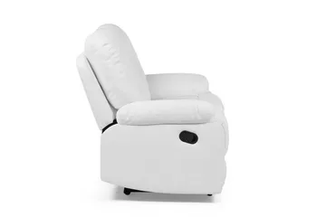 Rovik 2-seter Dyp Reclinersofa 146 cm i Kunstlær - Hvit - Møbler - Sofaer - 2 seter sofa