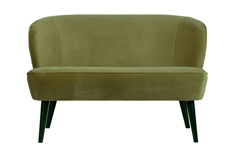 Serra 2-seters Sofa, Fløyel/Grønn