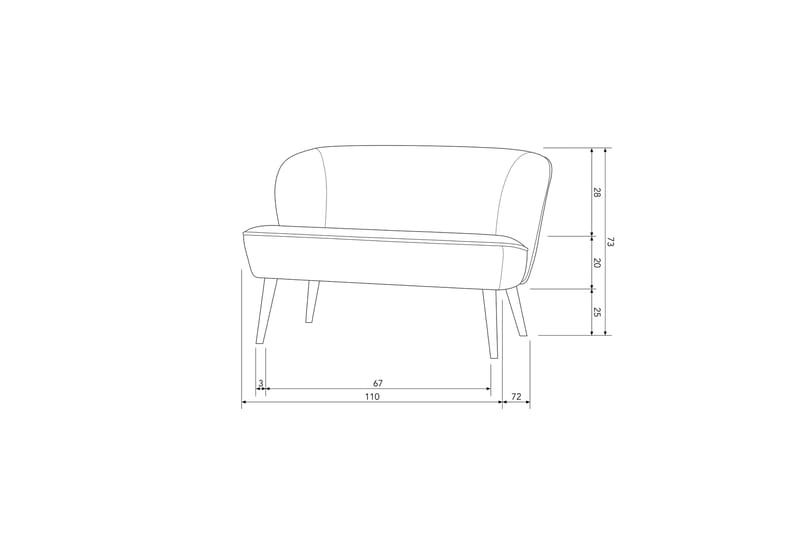 Serra Sofa 2-seter - Khaki - Møbler - Sofaer - 2 seter sofa