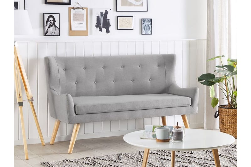 Skibby 2-seters Sofa - Lysegrå - Møbler - Sofaer - 2 seter sofa