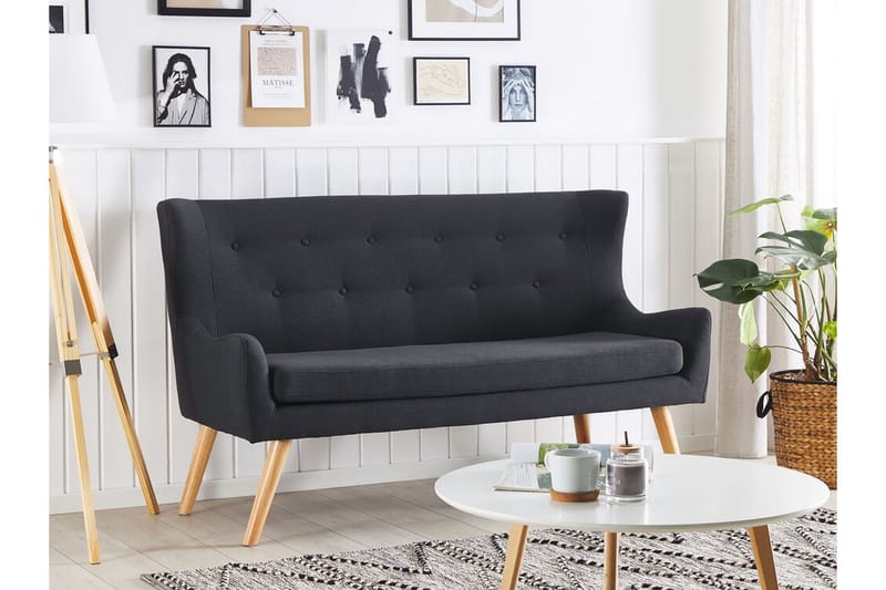 Skibby 2-seters Sofa - Svart - Møbler - Sofaer - 2 seter sofa