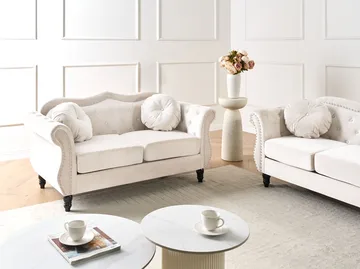 2-seters sofa Skien - Lys beige - Møbler - Sofaer - 2 seter sofa