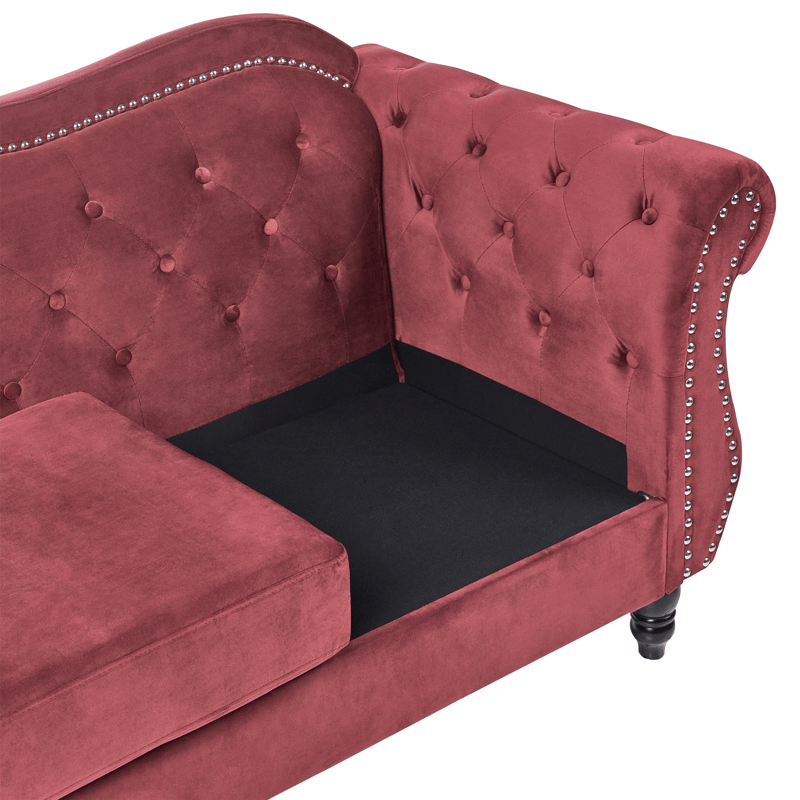 2-seters sofa Skien - Mørkerød - Møbler - Sofaer - 2 seter sofa