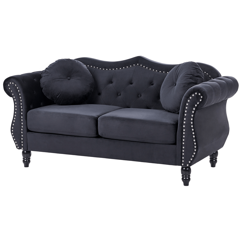 2-seters sofa Skien - Svart - Møbler - Sofaer - 2 seter sofa