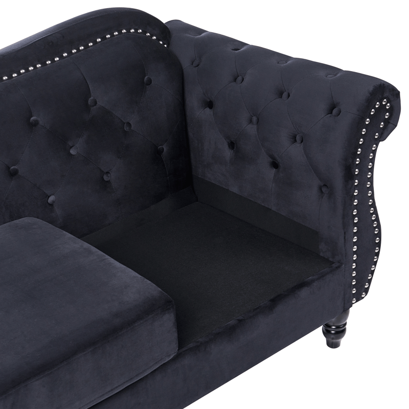 2-seters sofa Skien - Svart - Møbler - Sofaer - 2 seter sofa