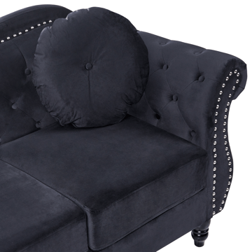 2-seters sofa Skien - Svart - Møbler - Sofaer - 2 seter sofa