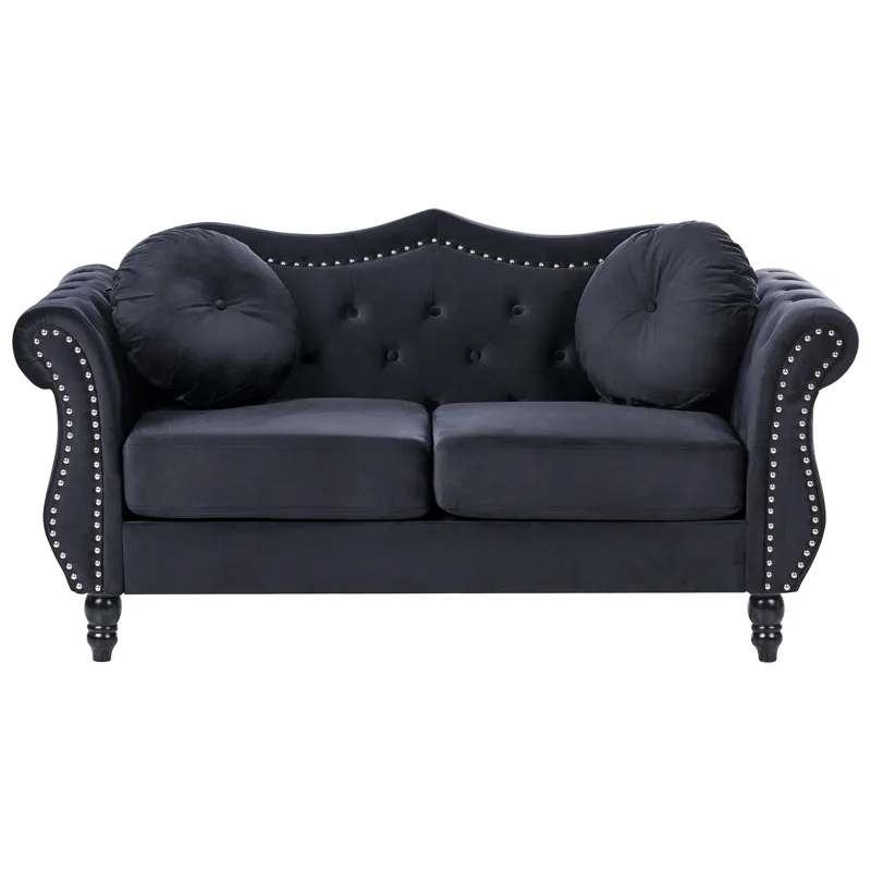 2-seters sofa Skien, Svart