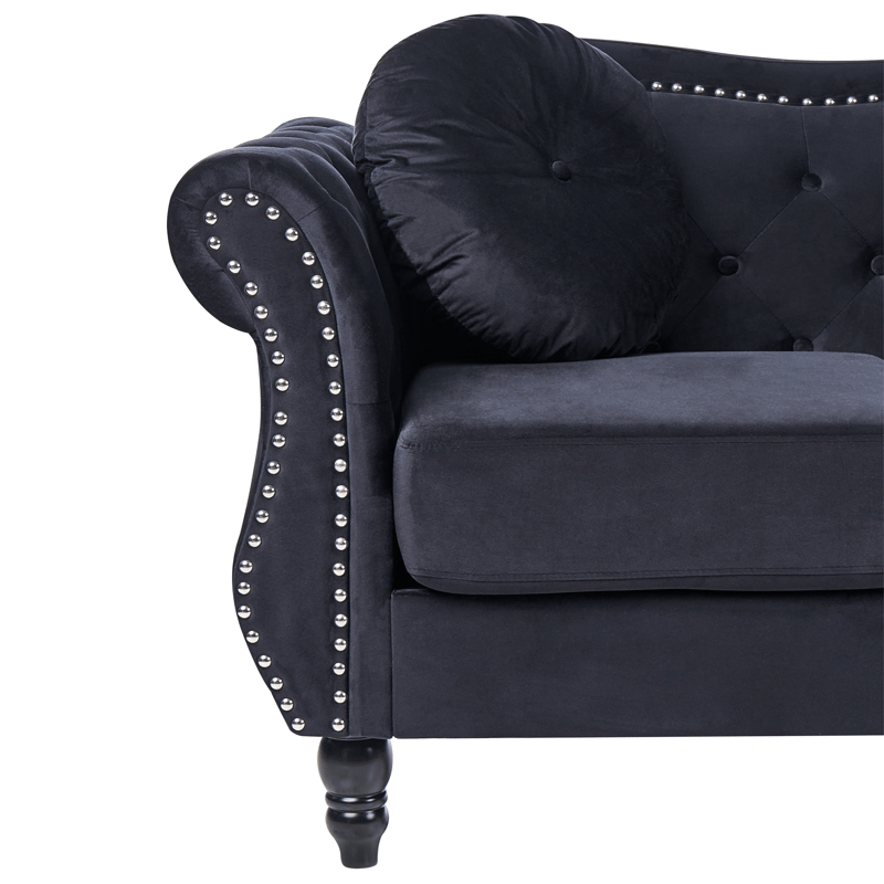 2-seters sofa Skien - Svart - Møbler - Sofaer - 2 seter sofa