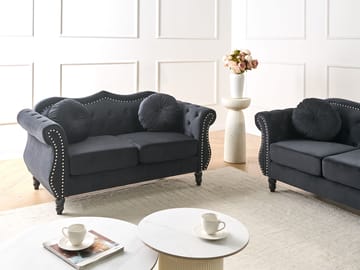 2-seters sofa Skien - Svart - Møbler - Sofaer - 2 seter sofa