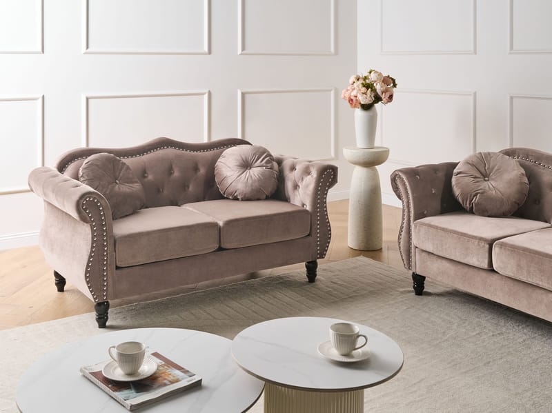 2-seters sofa Skien - Taupe - Møbler - Sofaer - 2 seter sofa