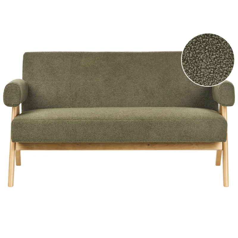 2-seters sofa Tamre, Grønn, lysebrun