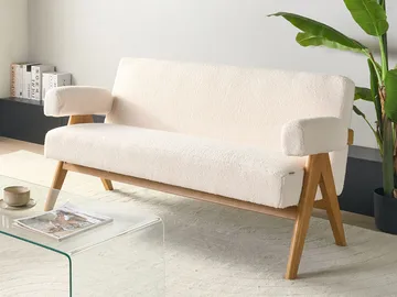 2-seters sofa Tamre - Off-white, lysebrun - Møbler - Sofaer - 2 seter sofa