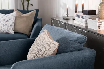 Trend 2-seters Stoffsofa - Blå - Møbler - Sofaer - 2 seter sofa