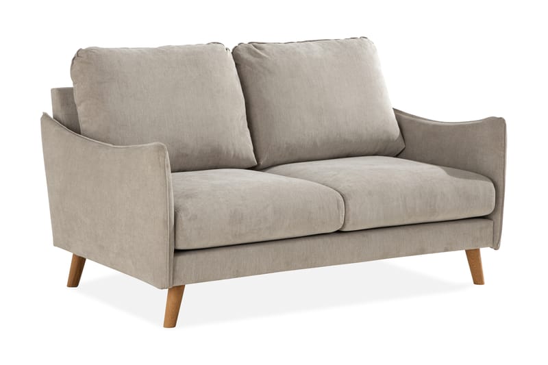 Trend Lyx 2-seter Sofa - Beige/Eik - Møbler - Sofaer - 2 seter sofa