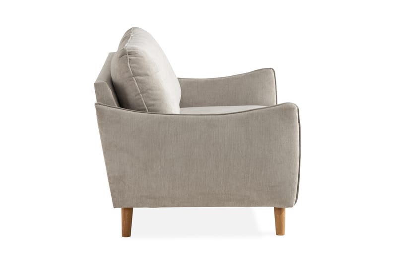 Trend Lyx 2-seter Sofa - Beige/Eik - 2 seter sofa