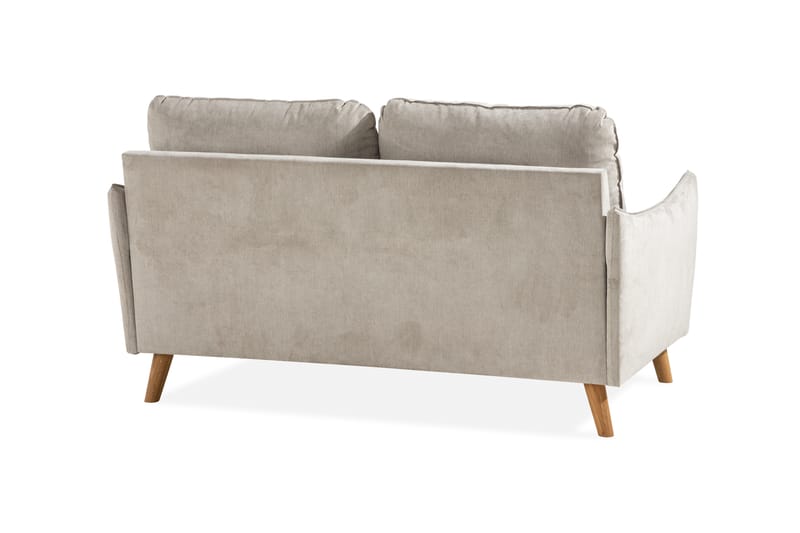 Trend Lyx 2-seter Sofa - Beige/Eik - Møbler - Sofaer - 2 seter sofa