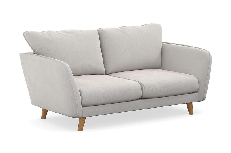 Trend Lyx 2-seter Sofa - Hvit Fløyel - 2 seter sofa