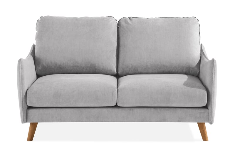 Trend Lyx 2-seter Sofa - Lysegrå/Eik - Møbler - Sofaer - 2 seter sofa