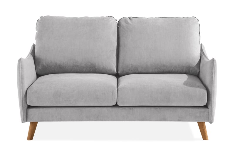 Trend Lyx 2-seter Sofa - Lysegrå/Eik - 2 seter sofa