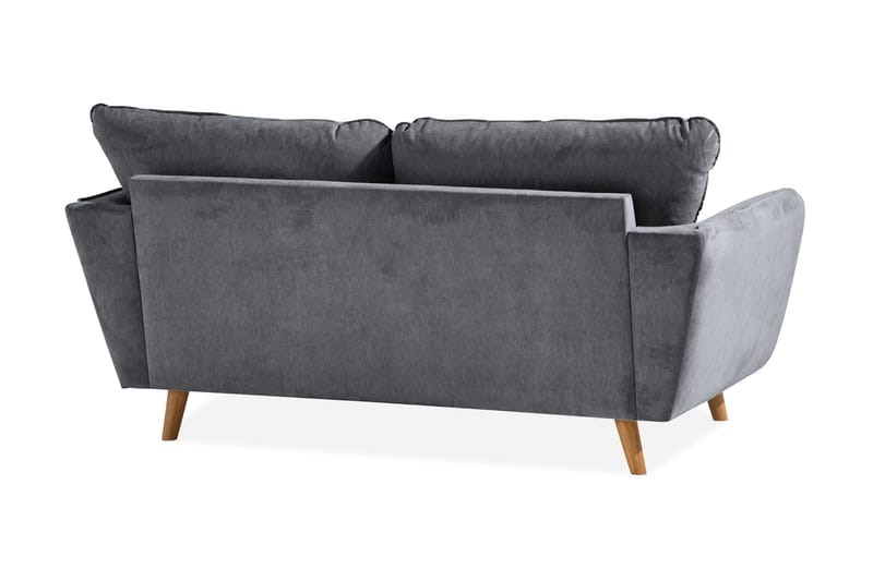 Trend Lyx 2-seter Sofa - Mørkegrå/Eik - Møbler - Sofaer - 2 seter sofa