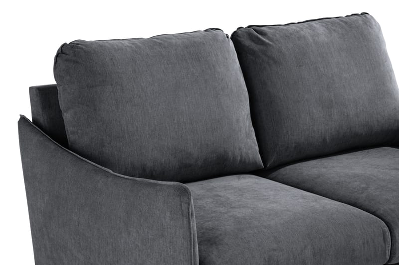 Trend Lyx 2-seter Sofa - Mørkegrå/Eik - 2 seter sofa