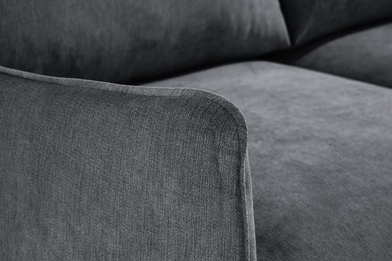 Trend Lyx 2-seter Sofa - Mørkegrå/Eik - 2 seter sofa